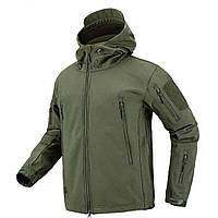 Куртка тактическая soft shell олива (M - xxxl) софтшел с флисом Мужская демисезонная куртка военная ЗСУ
