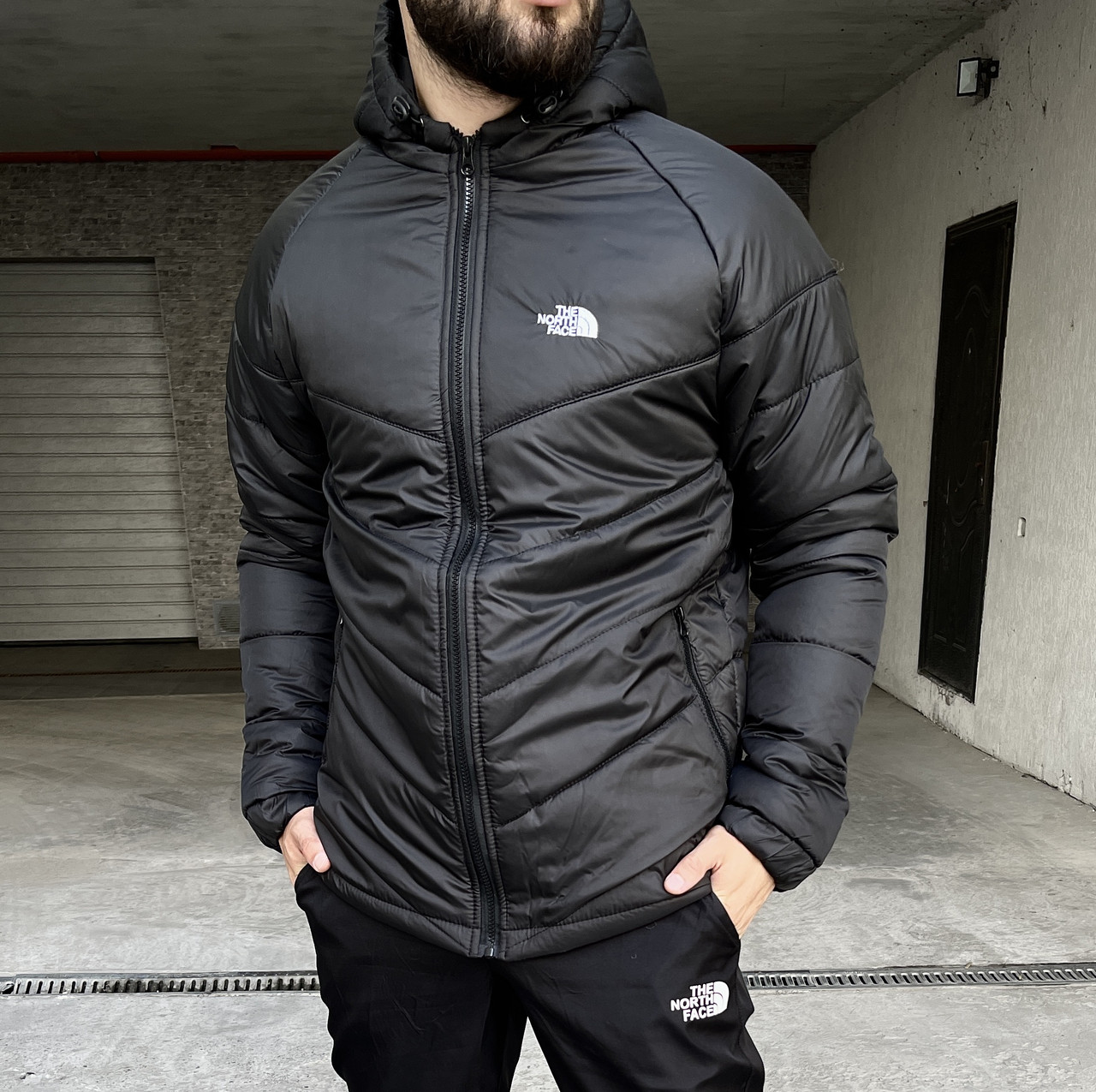 Чоловіча куртка The North Face осіння весняна демісезонна/молодіжна куртка TNF весна-осінь. Живе фото (Лого вишивка!)