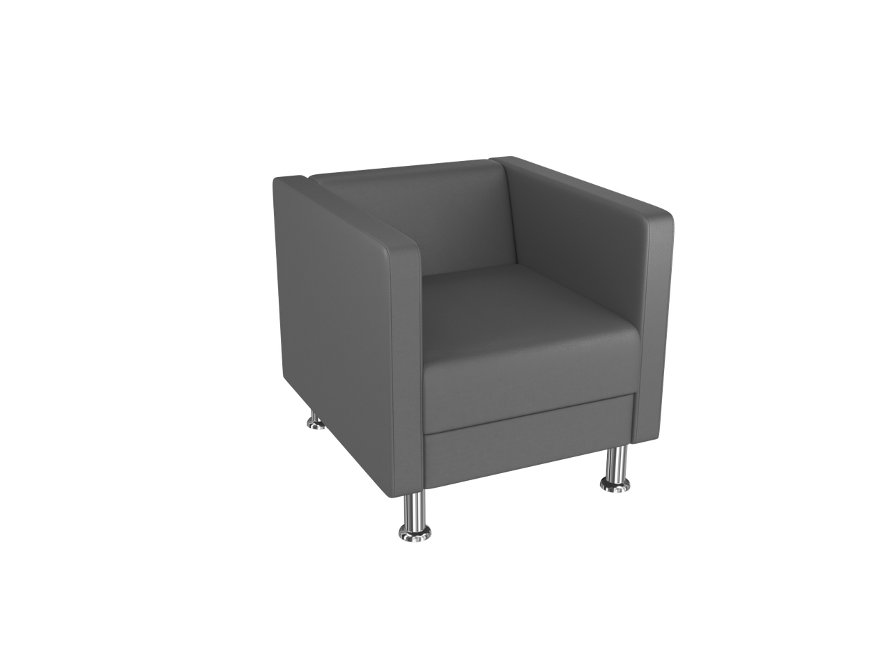 Офісне крісло BNB Bongo Одномісне Темно-сіре (Колір 8833)