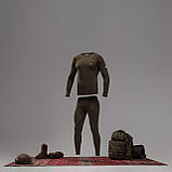 Термобілизна 1+ рівень TOUNDRA I+ (Cold Weather Thermal System). Олива. Розмір S, фото 3