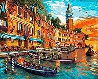 Картина Рисование по номерам Пейзаж 40х50 Рисование по цифрам Вечерняя Венеция Rainbow Art GX45758