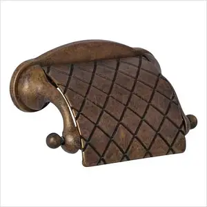 Тримач для туалетного паперу із зістареної латуні 17 х 10 см Stilars Італія 131915