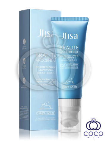 Делікатна пінка для очищення з амінокислотами Jlisa Amino Acid Blue Copper Peptide Facial Cleanser, фото 1