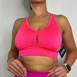 Спортивний Топ Victoria's Secret PINK Mesh Sports Bra, Рожевий неоновий, М