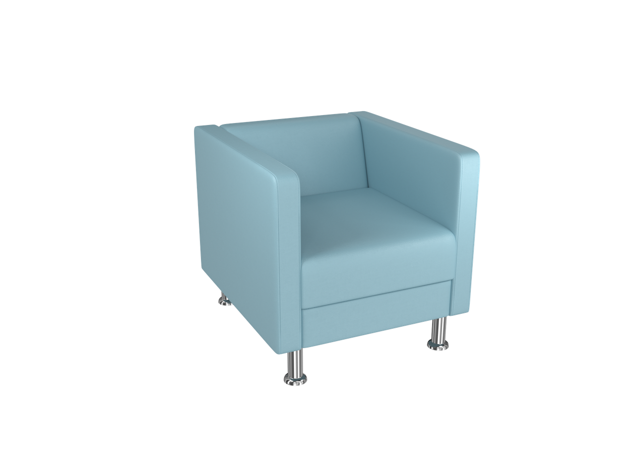 Офісне крісло BNB Bongo Одномісне Блакитне (Колір 2226)