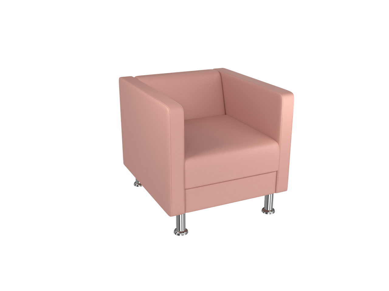 Офісне крісло BNB Bongo Одномісне Рожеве (Колір 2202)