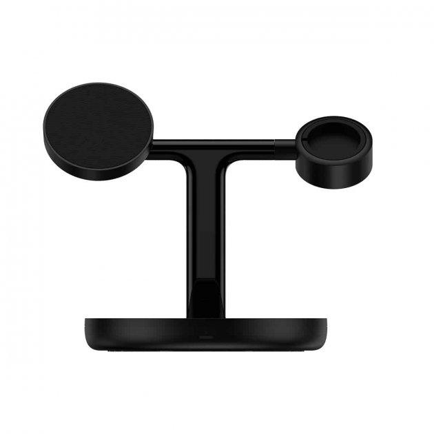 Бездротовий з/п Baseus Swan 3-in-1 Wireless Magnetic Charging Bracket 20W Black (WXTE000101)