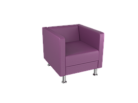Офісне крісло BNB Bongo Одномісне Фіолетове (Колір 2216)