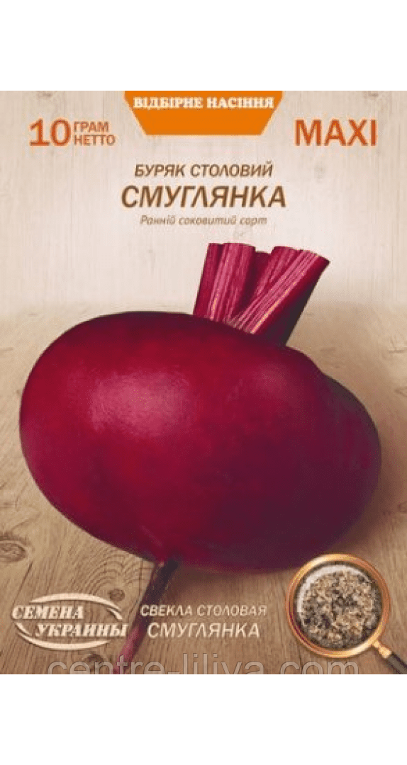 Насіння Буряк Столовий СМУГЛЯНКА 10г (Насіння України)