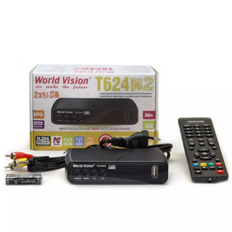 Купити Тюнер DVB-T2 World Vision T624M2 з доставкою по Україні ...