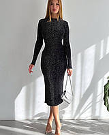 Женское вечернее платье миди ткань: трикотажный люрекс Мод #209