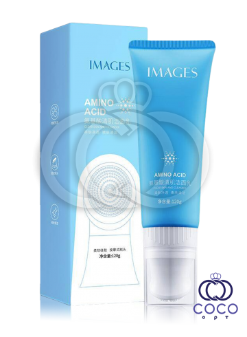М'яка пінка для вмивання Images Amino Acid Clear Skin And Cleanser з амінокислотами, з масажною щіткою, фото 1