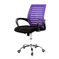 Кресло офисное Fusion сетка спинка, black-purple