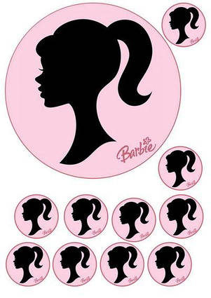 Вафельна картинка Барби 1