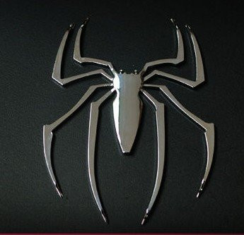 Автозначок сталевий значок Павук 3D наклейка на автомобіль мотоцикл машину капот крила багажник авто, фото 1