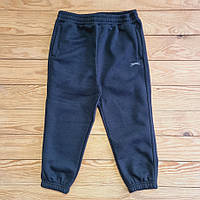 Штаны для мальчика на флисе, рост 116-122, цвет черный