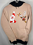 Толстовка новорічна, кофти новорічні — худі чоловічі та жіночі, новорічний одяг на подарунок, фото 6
