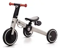 Трехколесный детский транспорт велосипед для девочек мальчика беговел 3в1 KiderKraft 4TRIKE Silver Grey