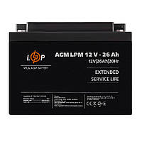 Аккумулятор AGM LPM 12V - 26 Ah LogicPower 22883