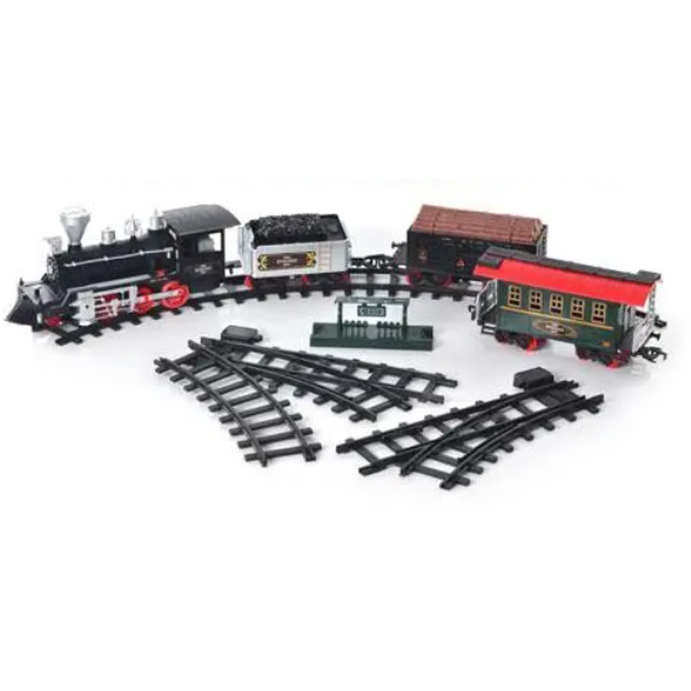 Дитяча Залізниця 650 см на батарейках з вагончиками та вокзалом Limo Toy 701831 R/YY 127