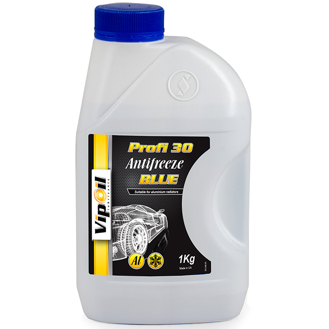 Готовий антифриз VIPOIL Profi 30 G11 синій -24 °C, фото 1
