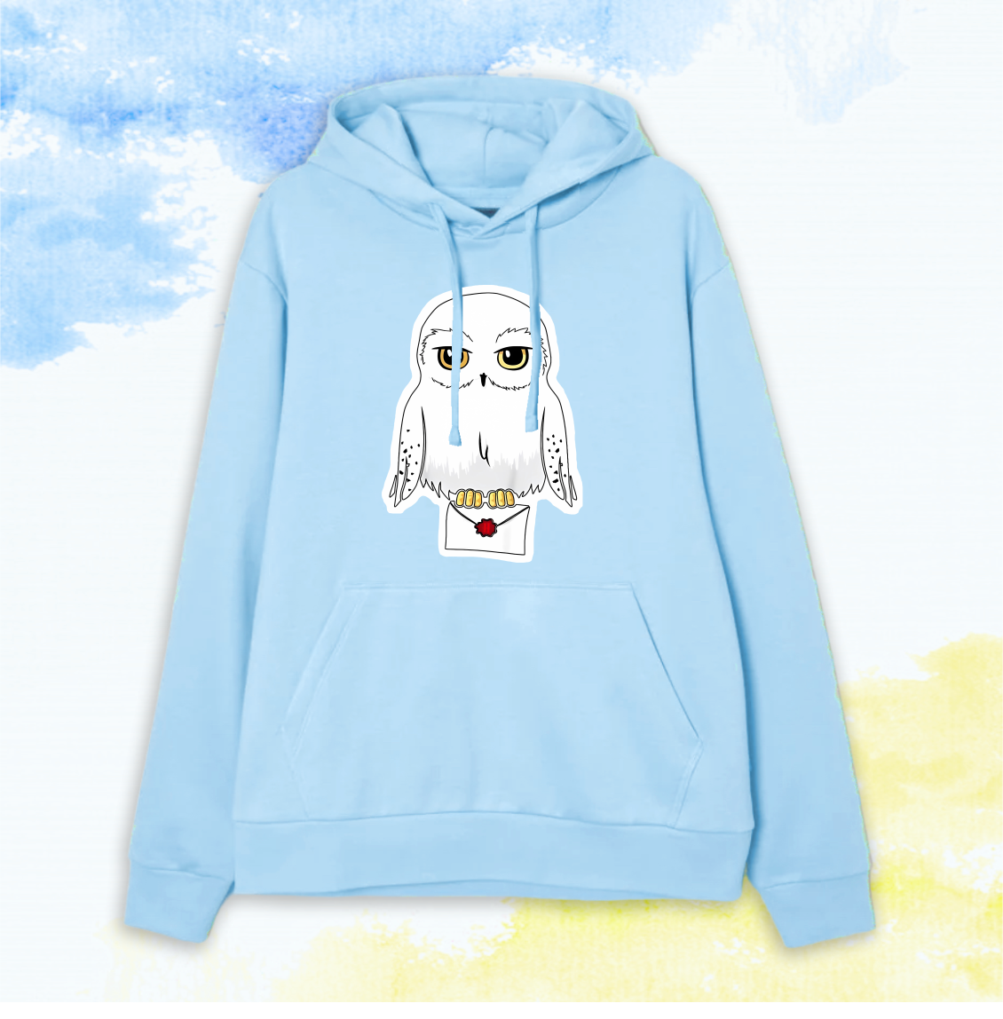 Худи детский с принтом Гарри Поттер "Гедвіґа з листом", фото 1