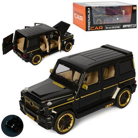 Інерційна машинка джип Автосвіт Mercedes-Benz G 65 AP-1862 (19 см, масштаб 1:24, металева, звук, світло), фото 1