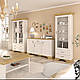Біла розпашна чотирьохдверна шафа 4Д2Ш для одягу з дзеркалом у спальню класика Іріс 190 см Мебель Сервіс, фото 10