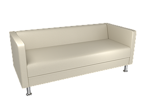 Офісний диван BNB Bongo Тримісний Білий (Колір 2200)