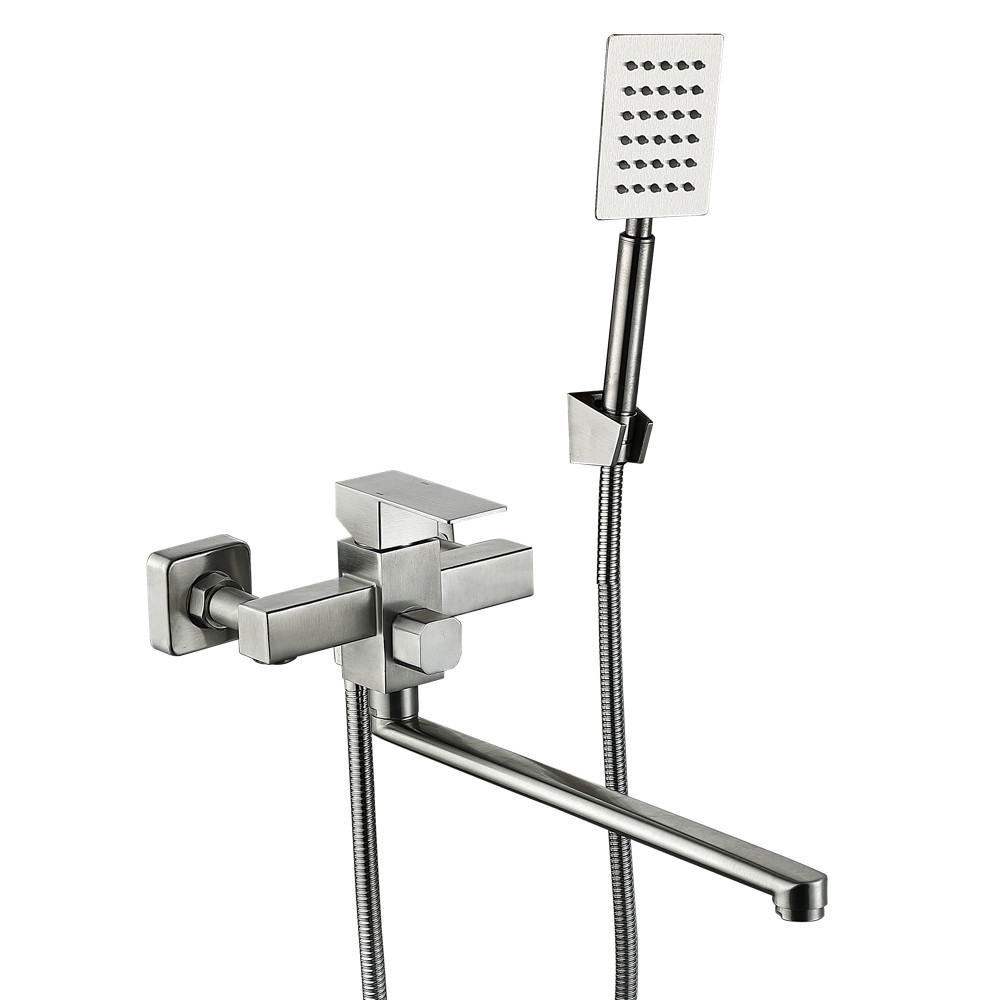 Змішувач для ванни WEZER PRO7-02, сатин, фото 1