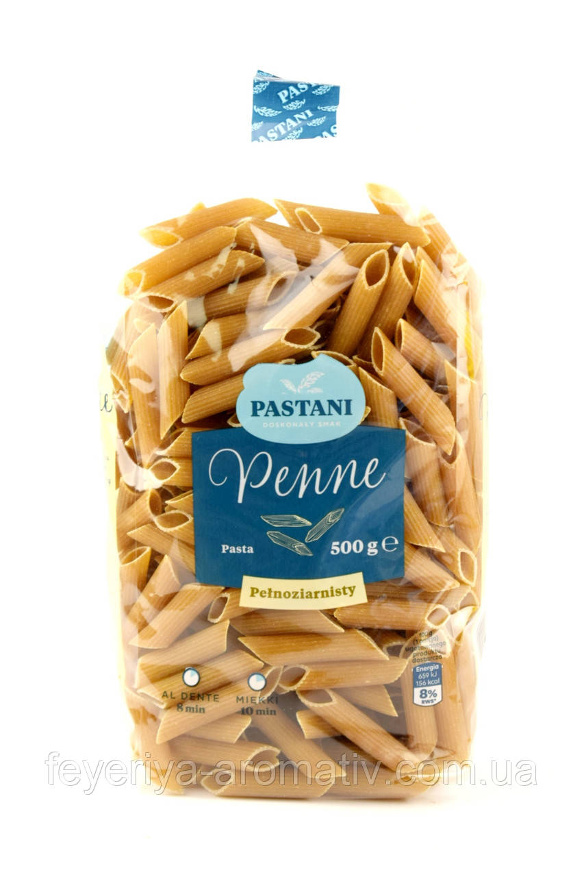 Макарони цільнозернові Pastani Penne 500 г Польща