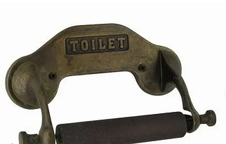 Тримач для паперу із зістареної латуні 17х7 см Stilars Італія 130351