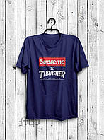Мужская спортивная футболка (Суприм) Supreme, турецкий трикотаж S