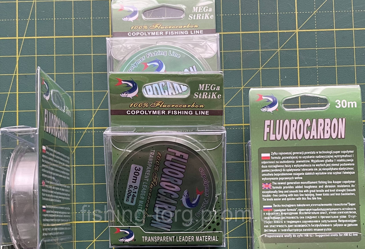 Леска fluorocarbon 0.12 mm L-30 m