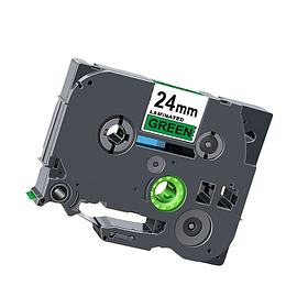 Картридж зі стрічкою для принтера Brother P-Touch TZe-751 24 мм 8 м Чорний/Зелений