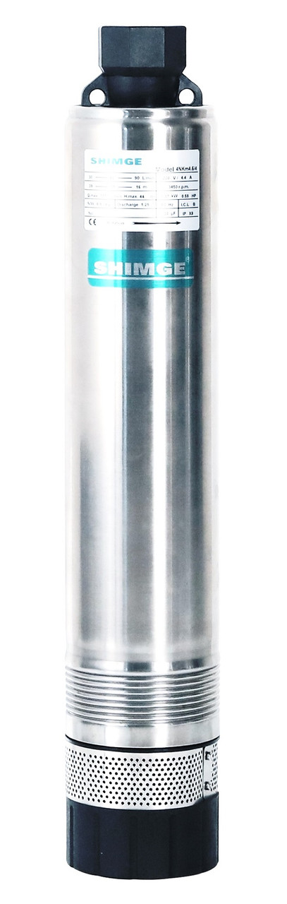 Анурювальний насос SHIMGE 4NKm3/5-0.37 з нижнім забором 4"- Ø96 мм (0.37 кВт, Qmax 80 л/хв, Нmax 36 м), кабель 30 м