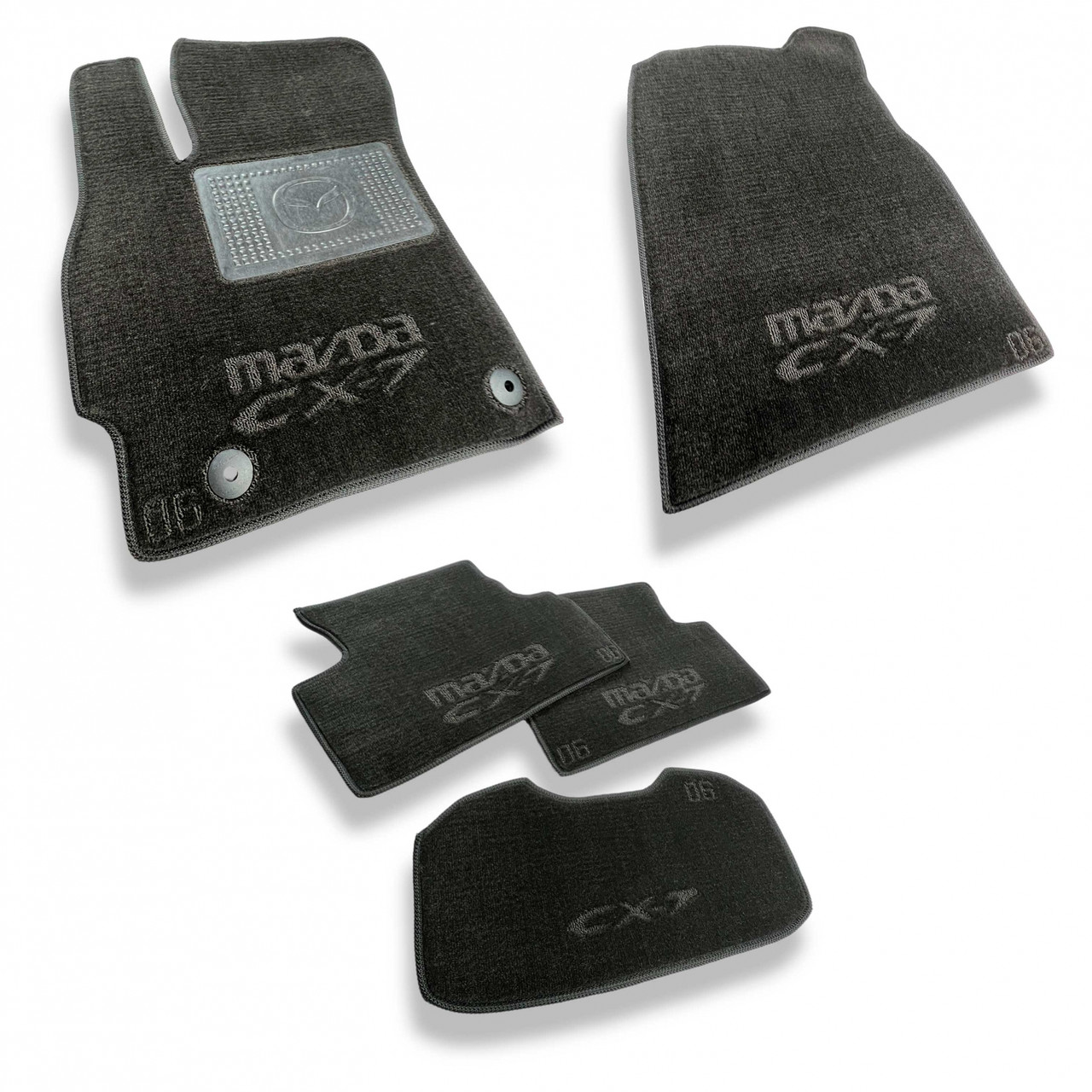 Автокилимки ворсові в салон MAZDA CX-7 (2006-) комплект текстильних килимків для автомобіля
