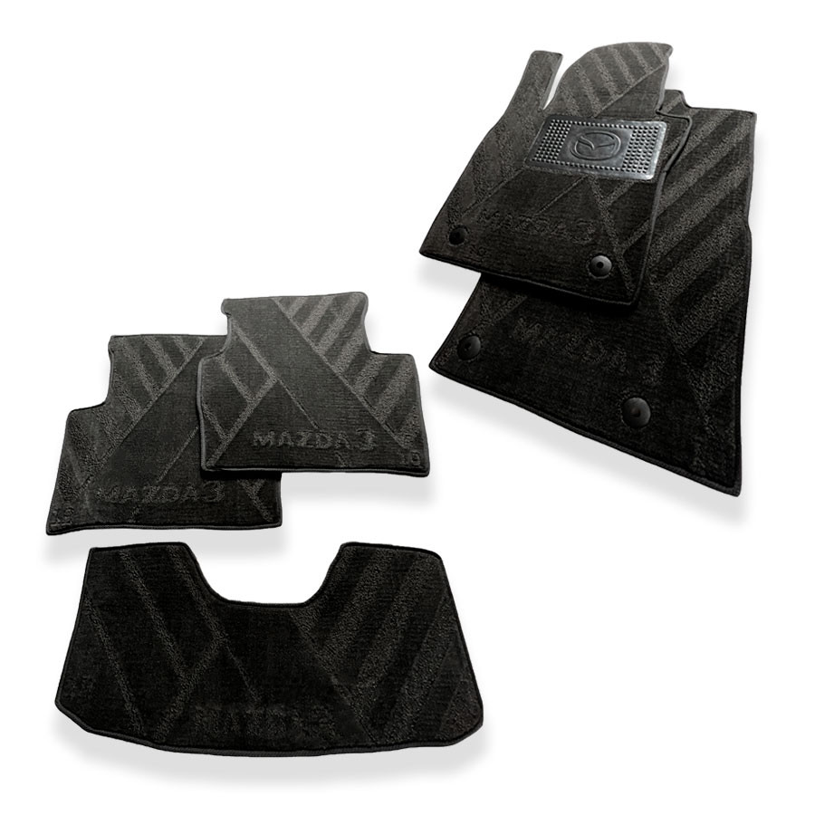 Автокилимки ворсові в салон MAZDA M 3 (2019-) комплект текстильних килимків для автомобіля