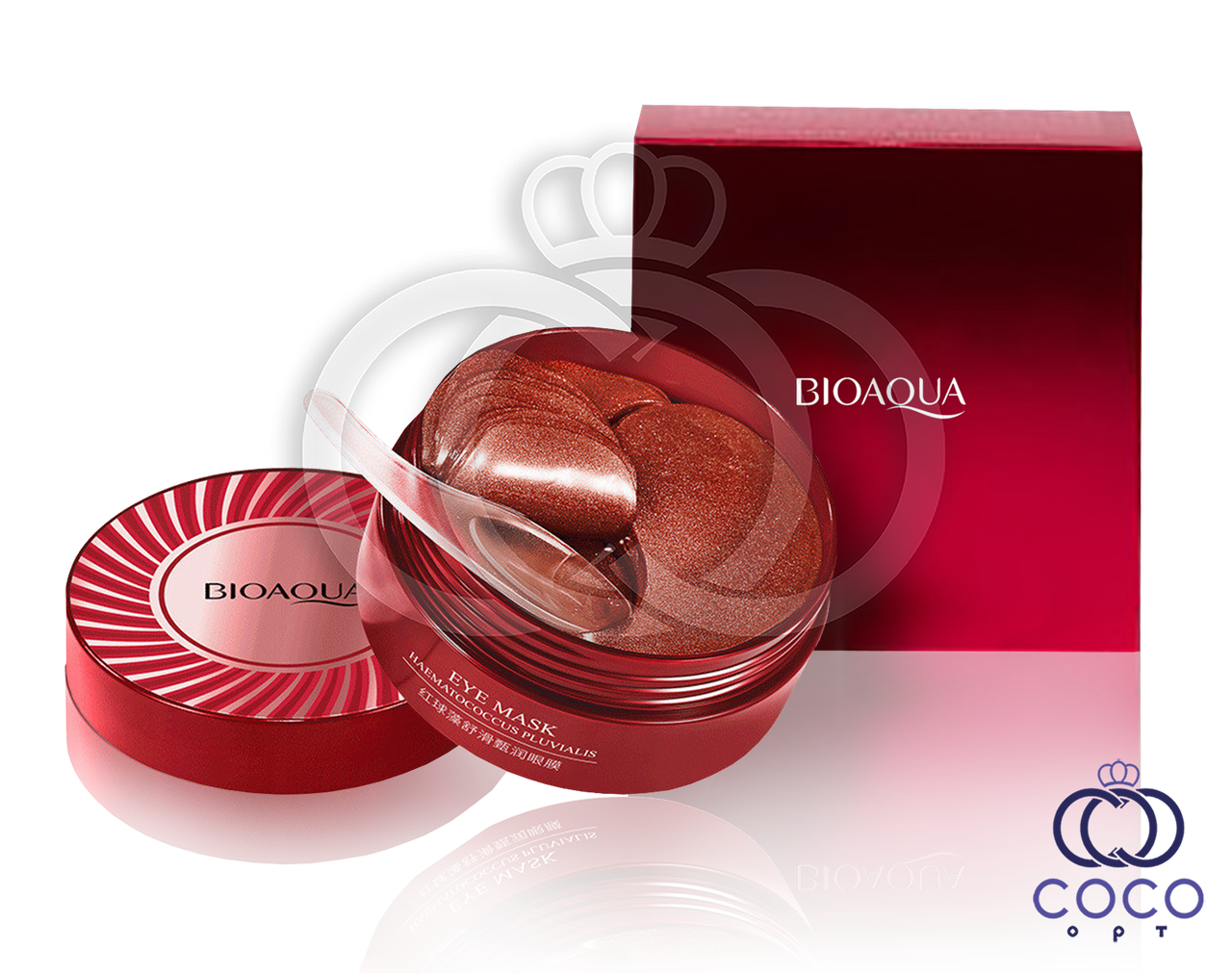 Гідрогелеві патчі Bioaqua Haematococcus Pluvialis Eye Mask з астаксантином 60 штук