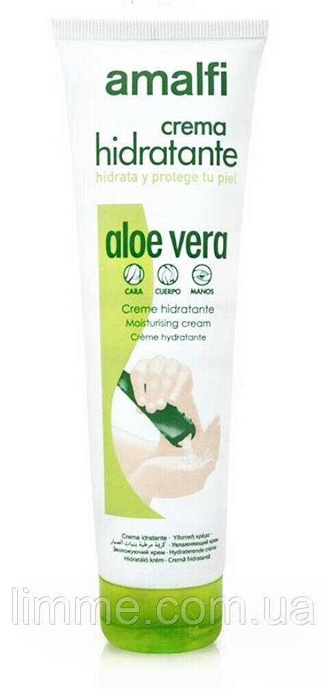 Крем для рук та тіла amalfi crema hidratante  Aloe Vera з екстрактом алоє 150 мл