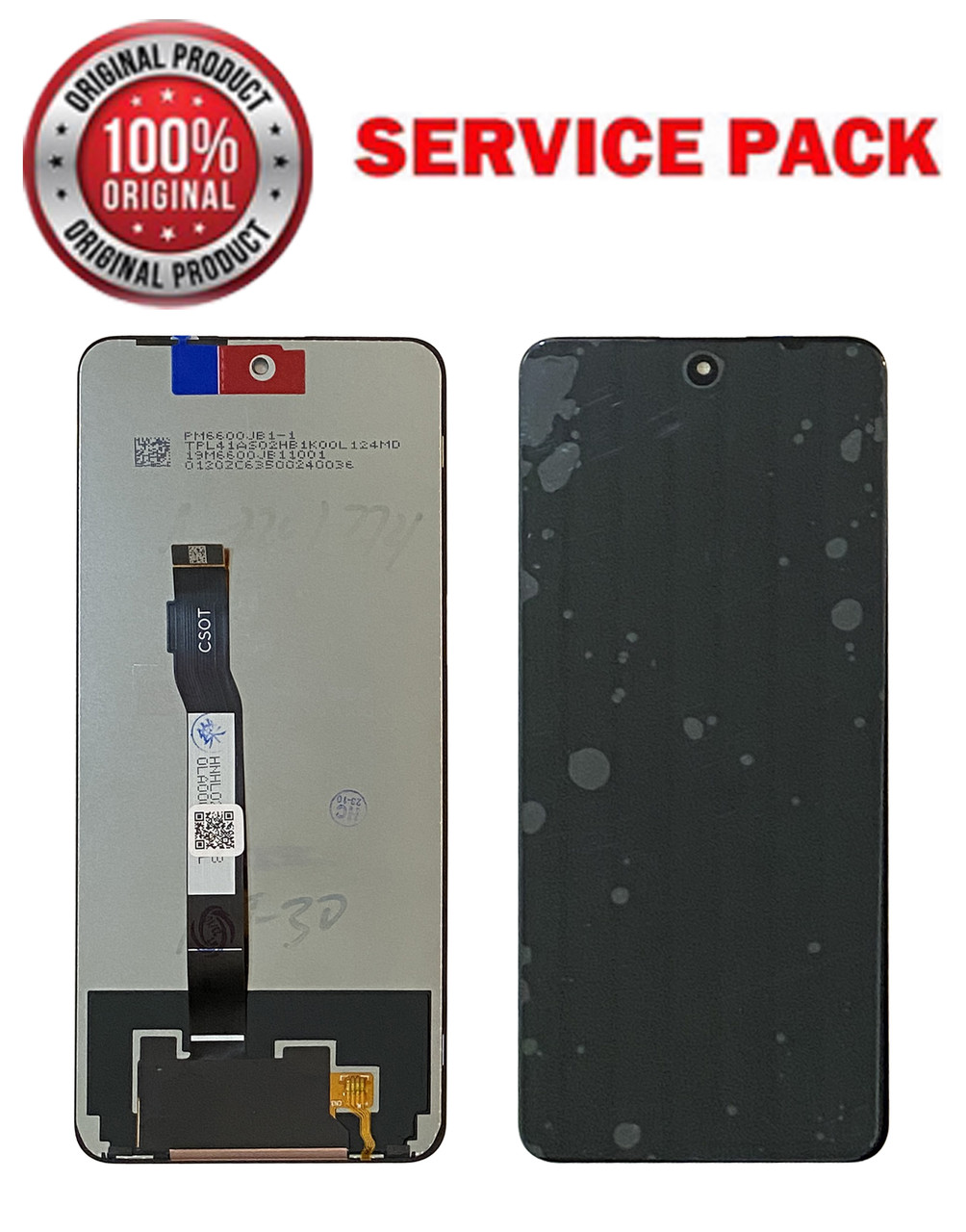 Дисплейний модуль (екран) для Xiaomi Redmi Note 11T Pro, Poco X4 GT, Note 11T Pro+ Чорний SERVICE PACK 100%
