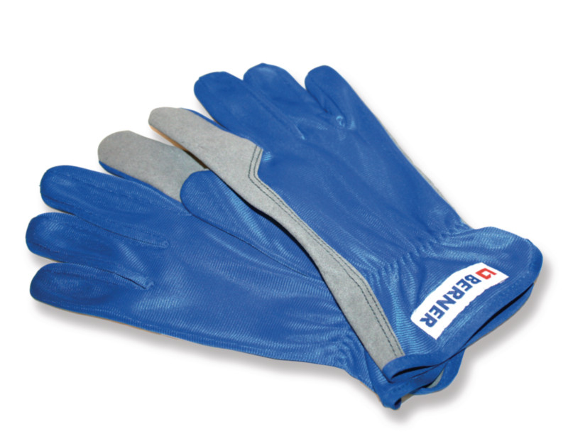 Монтажні рукавички, Синтетичні,сірий, синій, категорія 2