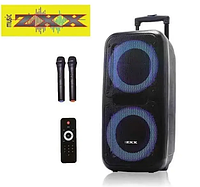 Переносная акустическая колонка ZXX-7575 2500W портативная колонка с микрофоном Акустическая система.