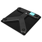 Смарт ваги до 180 кг, з Bluetooth, (26х26 см), Чорні / Розумні електронні ваги підлогові / Фітнес ваги, фото 4