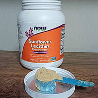 NOW Foods, подсолнечный лецитин, чистый порошок, 454 г