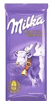 Шоколад молочный Milka с альпийским молоком без добавок, 90 г