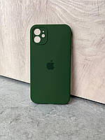 Защитный Чехол на iPhone 11 Original Soft Touch Full Camera Dark Green