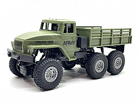 Военная машина грузовик на радиоуправлении 4 WD аккумулятор свет амортизаторы 999-24