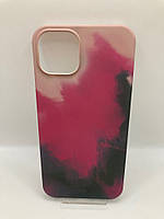 Чохол IPhone 13 Wave  Watercolor pink/black 75515