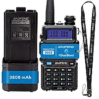 Комплект Рація Baofeng UV-5R , 8 Вт, 1800 мАч + Гарнітура + Ремінець на шию + АКБ для Рації Baofeng UV-5R